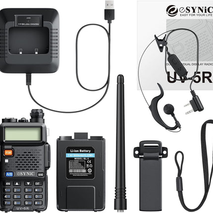 Handheld Police Radio Scanner Fire Transceiver Portable Antenna Walkie Talkie UK