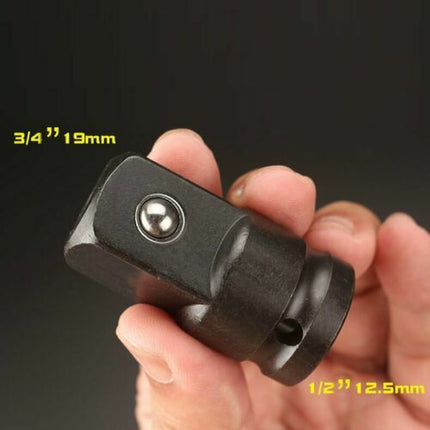 Impact Socket Adaptor Set 8Pc 1/4In to 1In Drop Forged Crv Phosphate Case Tool