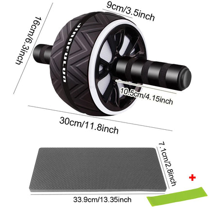 Pro Abs Roller Exercise Wheel Abdominal Core Strength Workout Muscle Cruncher UK