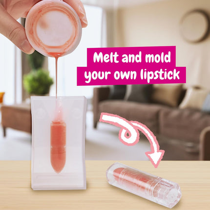 Lipstick & Lip Gloss Making Kit for Girls – Make Your Own Lip Glosses, Lipsticks & Lip Balm - 7 Beauty Activities for Kids, Original Gift & Stuff for Girls Age 8 9 10 11+
