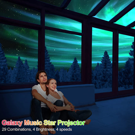 The Largest Coverage Area Galaxy Lights Projector 2.0, Star Projector, with Chan