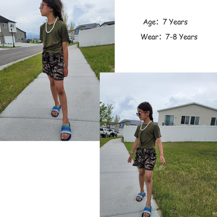 Girls 2 Piece Outfits Short Sleeve Twist Wrap Top and Tie Front Shorts Set