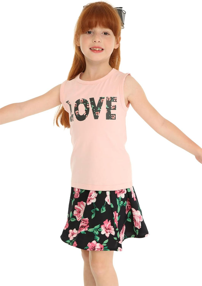 Little Girls Outfits Floral Slip Summer Holiday