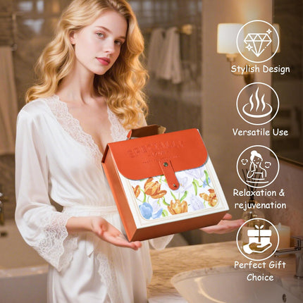 7 Pcs Bath Sets for Women Halloween Gifts for Her Travel Essentials Set with Bath Bombs, Scented Candle, Shower Steamers, Bath Salt Self Skincare Set for Relaxing Mother'S Day Birthday Gifts