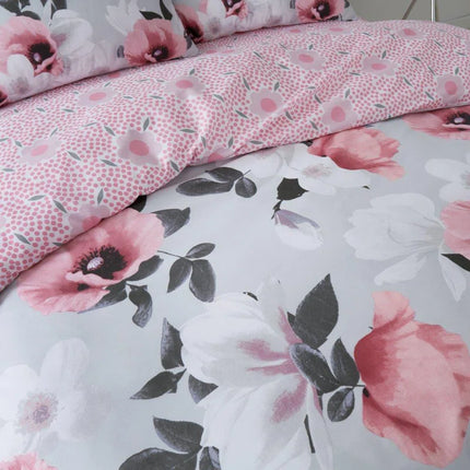 Cotton Blend Floral Duvet Cover Set with Pillowcases