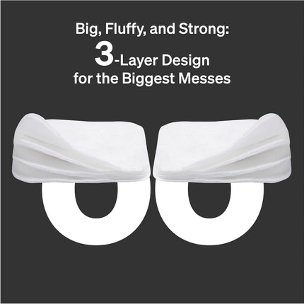 Large Baby Cotton Pads by Lovenoobs, 360 Count, GOTS Certified 100% Organic Large Cotton Wool Pads for Babies, Ultra Soft for Sensitive Skin, Lint-Free, Premium Jumbo Size