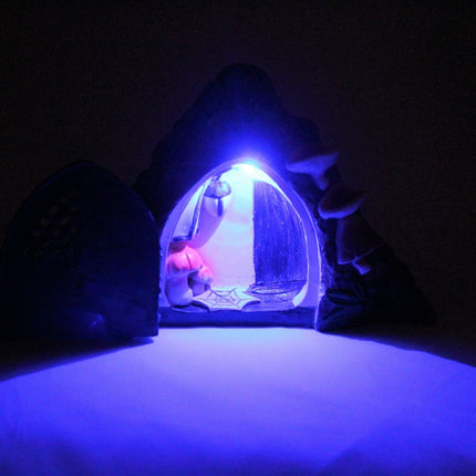 Garden Ornament Solar Fairy House Decoration Solar Powered Colour Changing LED