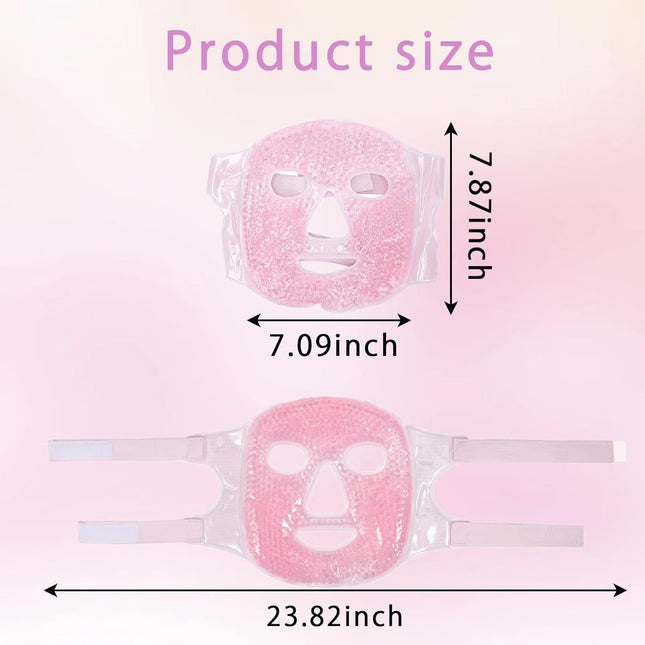 Cooling Face Mask, Women Ice Mask for Face, Reusable Ice Face Mask, Facial Care, Suitable for Reducing Facial Swelling/Dark Circles/Swelling/Facial Relaxation/Reduce Eye Bags/Headache