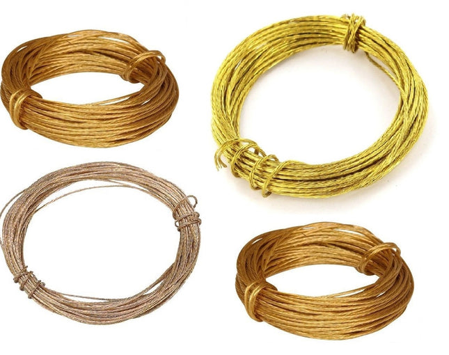 Picture Hanging Wire Brass Metal Photo Frame Mirrors Clock Art Work 3.5M/6M