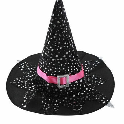 Girls Halloween Witches Hat Fancy Dress Costume Witch Outfit Kids World Book Day