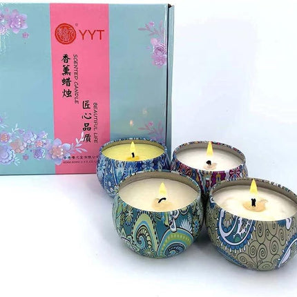 Scented Candles Gifts for Everyone, 4 Packs Natural Soy Wax Candle Set, 2.5Oz Aromatherapy for Relieve Stress, Perfect Gifts for Mother/Father’S Day, Birthday.