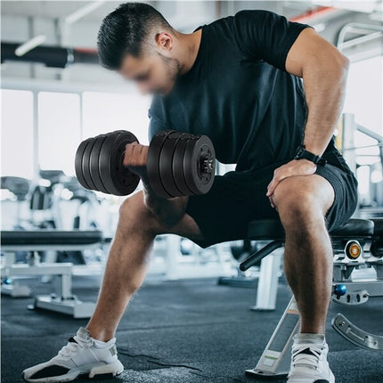 30KG Dumbbells Adjustable Pair of Dumbbell Set Gym Hand Weights for Home Fitness