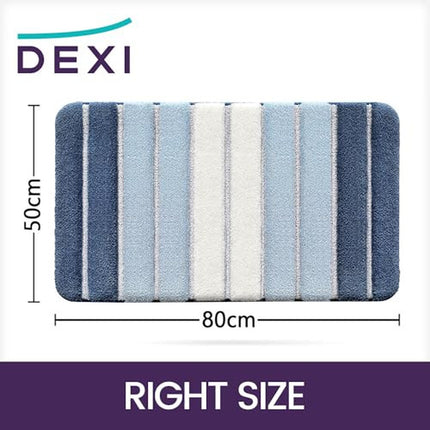 Bath Mat 50 X 80 Cm, Extra Soft Absorbent Microfiber, Non-Slip Washable