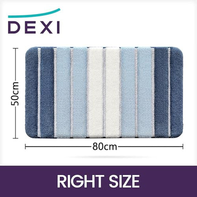 Bath Mat 50 X 80 Cm, Extra Soft Absorbent Microfiber, Non-Slip Washable