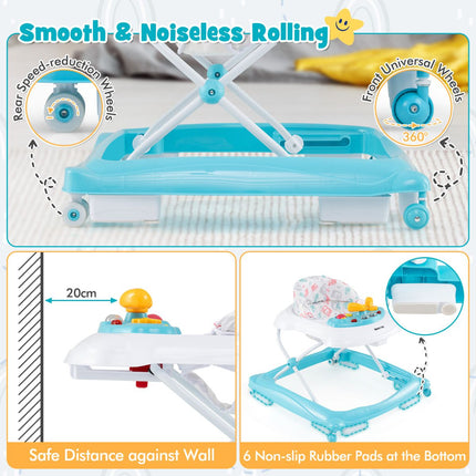 Toddler Activity Center Push Walker with 3 Adjustable Heights