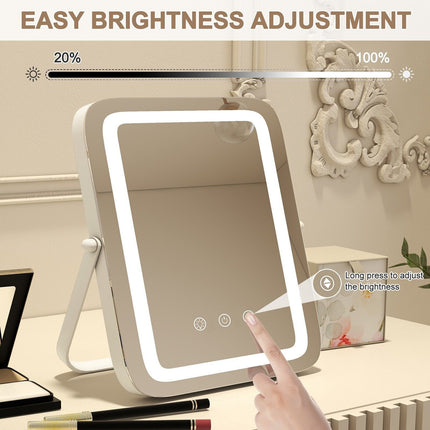 Makeup Vanity Mirror Multi-Occasion 3 Color LED Mirror with Smart Touch Control