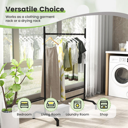 Heavy-Duty Metal Clothes Rack for Display and Storage