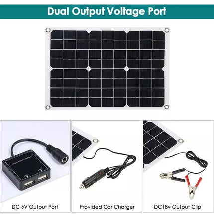 1/2/3/4/5 PCS 20W Solar Panel 12V Solar Cell 100A Controller Solar Panel for Phone RV Car Charger Outdoor Camping Battery Supply