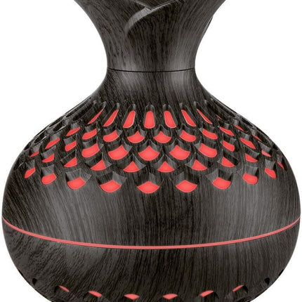 7 Color Light LED for ESSENTIAL Oil Diffuserdesk Colorful Hollow Aromatherapy Machine Oil Diffuser Oil Diffuser Aromatherapy Humidifier Changing Oil Diffusers for Home(Dark)