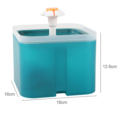 Cat Water Fountain 2L for Pet Dog LED Drinking Water Bowl Automatic Dispenser UK