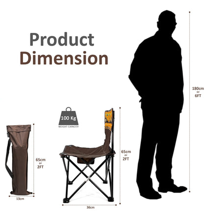 Folding Camping Chairs Lightweight Outdoor Patio Garden Beach Chair Fishing Seat