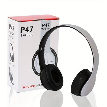 Wireless Bluetooth Headphones with Noise Cancelling Over-Ear Earphones 5.1 NEW`