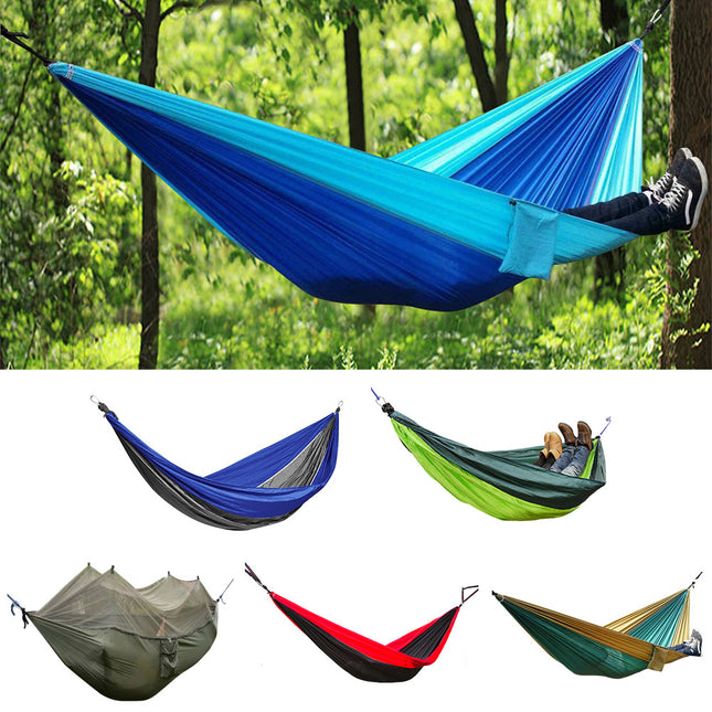 Portable Garden Outdoor Camping Hammock Double Person Travel Swing Sleeping Bed