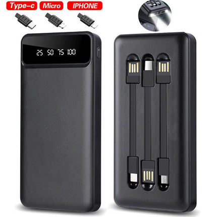 Power Bank 20000Mah USB-C Fast Charger Battery Pack Portable for Mobile Phone