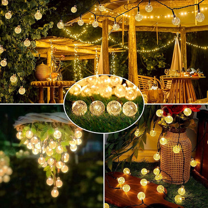 Solar Garden Lights 7M 50Leds Outdoor String Lights Waterproof 8 Modes Fairy
