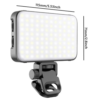 LED Fill Light with Hidden Bracket USB Rechargeable for Streaming and Vlogging