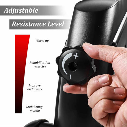 Mini Exercise Bike Pedal Exerciser Arm Leg Cycle Machine Adjustable Resistance