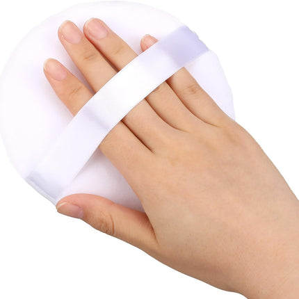 1 Pack 5” Large Powder Puff for Face Powder,Ultra Soft Powder Puff Washable Loose Powder Puff round Blending Sponge Puff Setting Powder Puff Body Powder Puff for Face Makeup Loose Powder Foundation