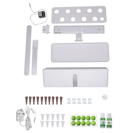 2L Smart Hydroponics Growing System Indoor Garden Kit 9 Pods Automatic Timing with Height Adjustable 15W LED Grow Lights