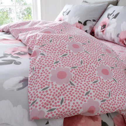 Cotton Blend Floral Duvet Cover Set with Pillowcases