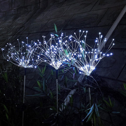 2/4PCS Solar Lights Outdoor Garden LED Solar Powered Firework Light Lamp DIY
