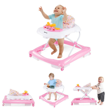 Toddler Activity Center Push Walker with 3 Adjustable Heights