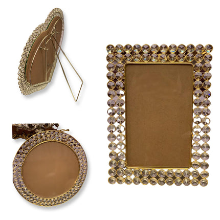 Photo Frames Crystal Embedded, Rectangle Shaped, Elegant
