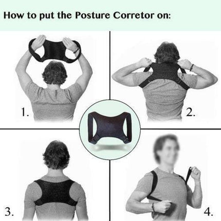 Posture Corrector Body Brace Bad Back Lumbar Shoulder Support Belt Women Men UK