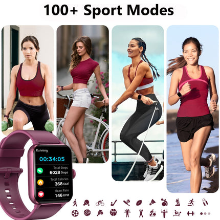 Smart Watch Fitness Tracker Blood Pressure Heart Rate Men Women Sport Watches