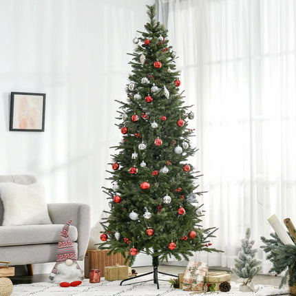 7Ft Artificial Christmas Tree Holiday with Pencil Shape, Berries