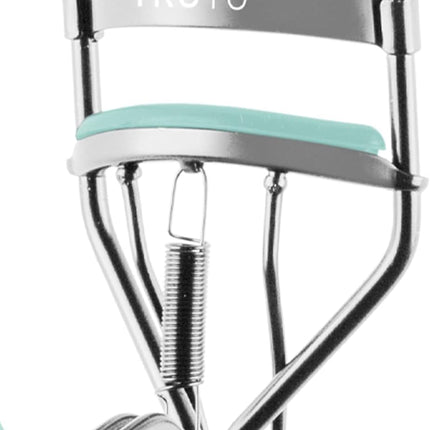 Eyelash Curler Light Blue – Spring Action for Long Lasting, Extra Wide Eyelash Curl, Comes with Two Replacement Silicone Pads.