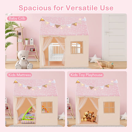 Large Toddler Playhouse with Glow in the Dark Stars