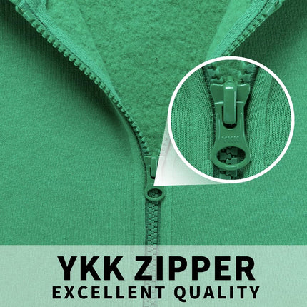 Kids Soft Brushed Fleece Zip-Up Hooded Sweatshirt Hoodie for Boys or Girls 4-12 Years