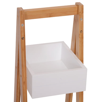 HOMCOM 3 Tier a Frame Bathroom Shower Caddy Storage Unit Shelving Organizer