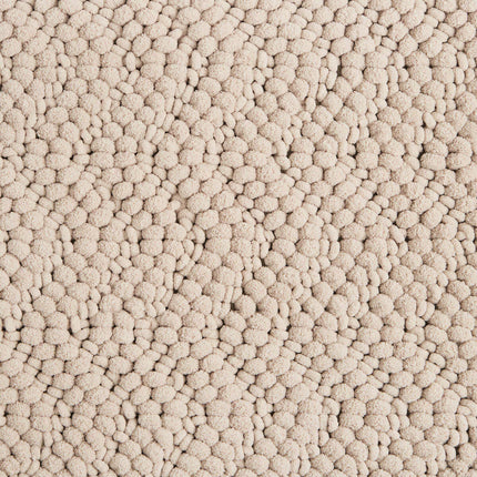 Nubby Chevron Bath Mat in Taupe, 56 X 91 Cm