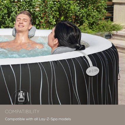 Bestway Lay-Z-Spa Padded Pillow Head Rest Neck and Head Support Set for Hot Tub