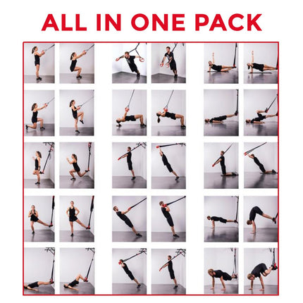 PRO SUSPENSION RESISTANCE BAND TRAINER WORKOUT TRAIN HOME GYM CROSSFIT EXERCISE