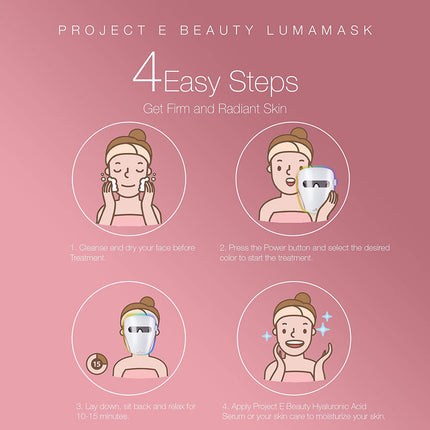 Lumamask LED Light Therapy by  | 7 LED Colors | Anti-Aging Skincare | Reduce Fine Lines & Wrinkles | Skin Tightening | Lightweight & Wireless
