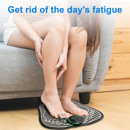Electric Foot Massager - Pain Relief & Circulation USB Rechargeable Portable Massage Mat