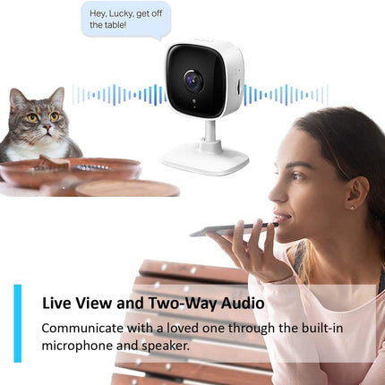 Tapo C100 1080P Indoor Camera, Wi-Fi Baby Monitor, Motion Detection, 2-Way Talk,